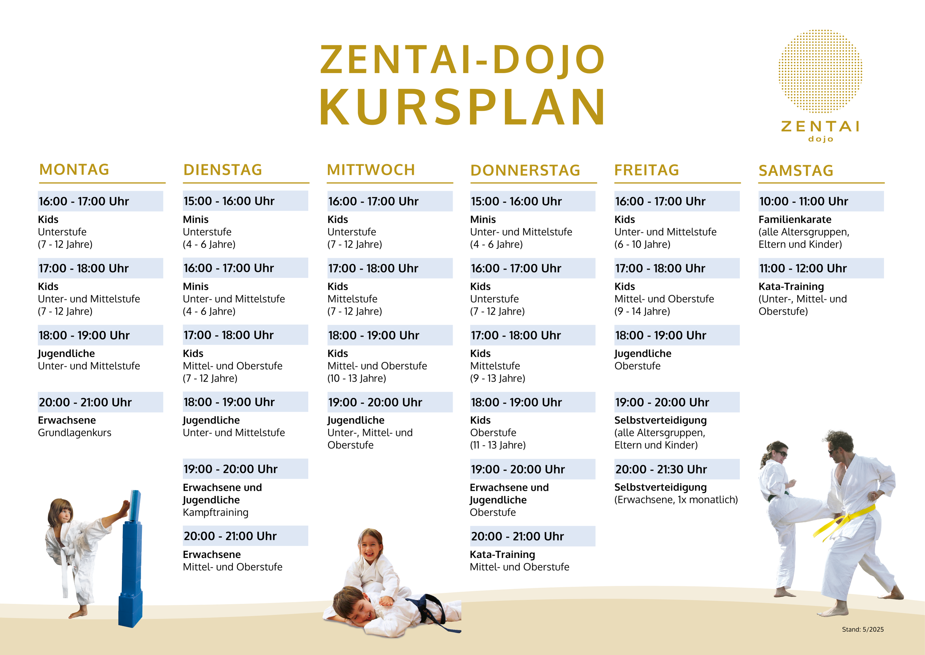 Zentai Dojo Kursplan